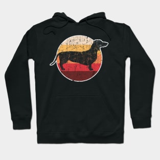 Vintage Retro Dachshund Dog Hoodie